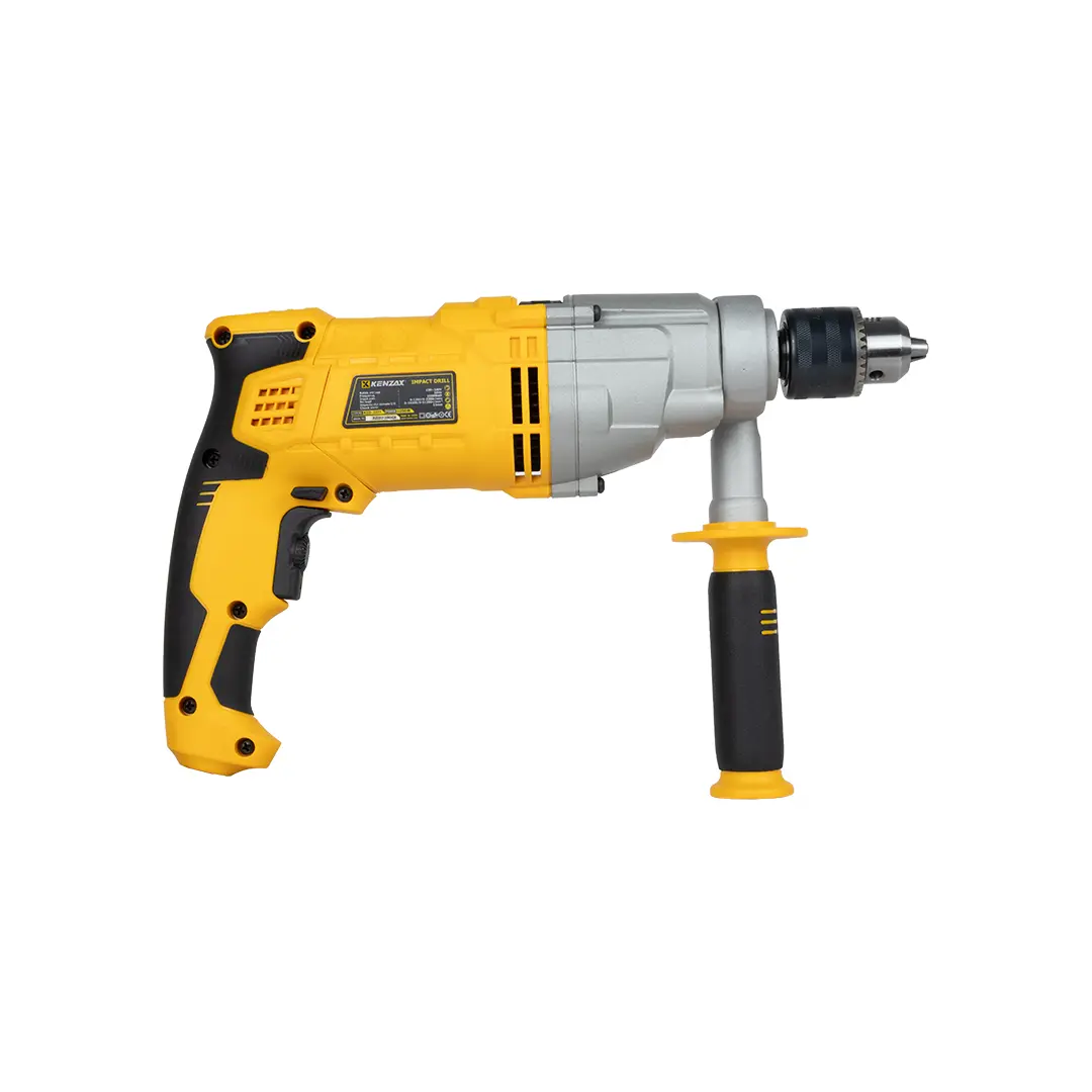 دریل چکشی گیربکسی دو دور 13 میلی متر سه نظام آچاری 1050 وات - BMC