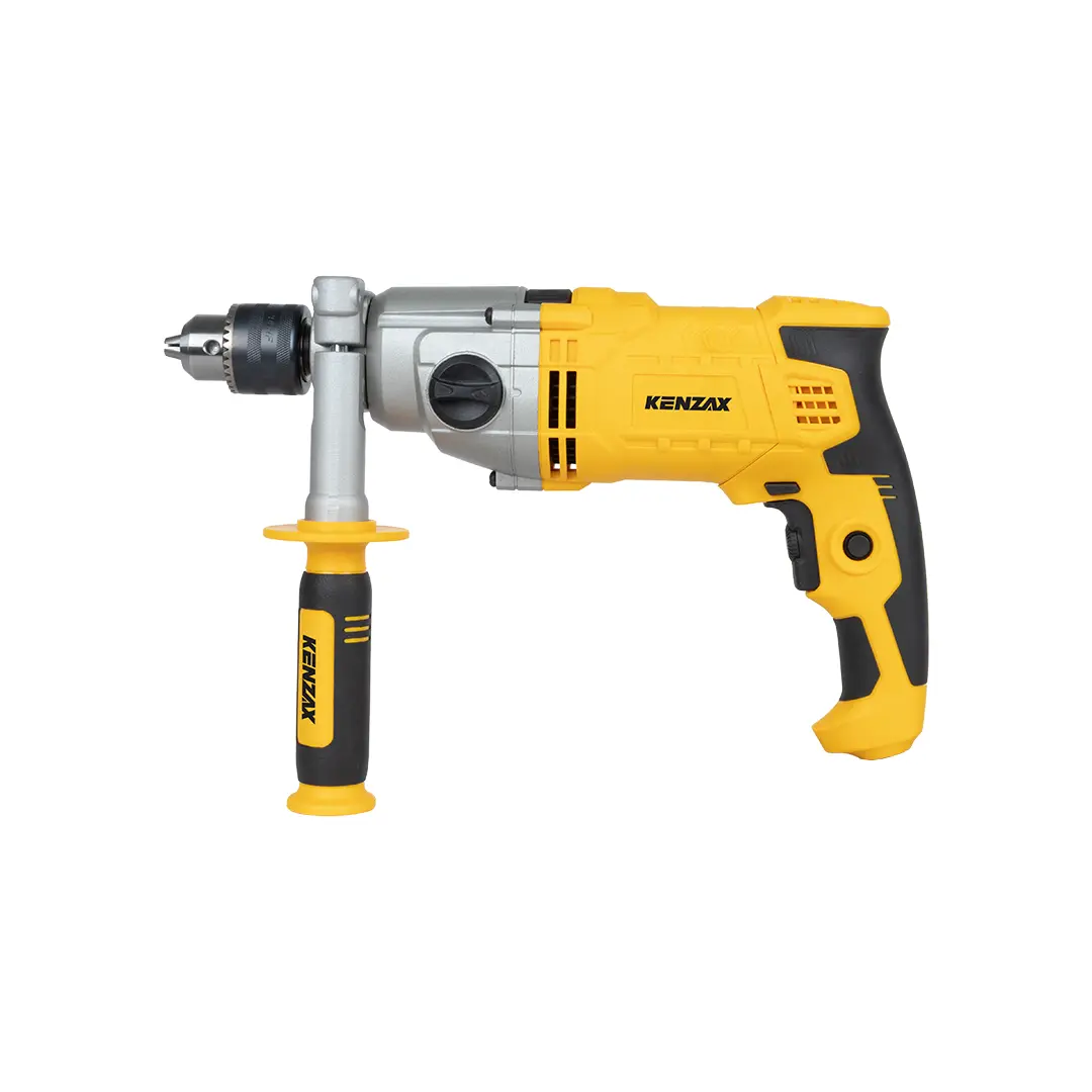 دریل چکشی گیربکسی دو دور 13 میلی متر سه نظام آچاری 1050 وات - BMC