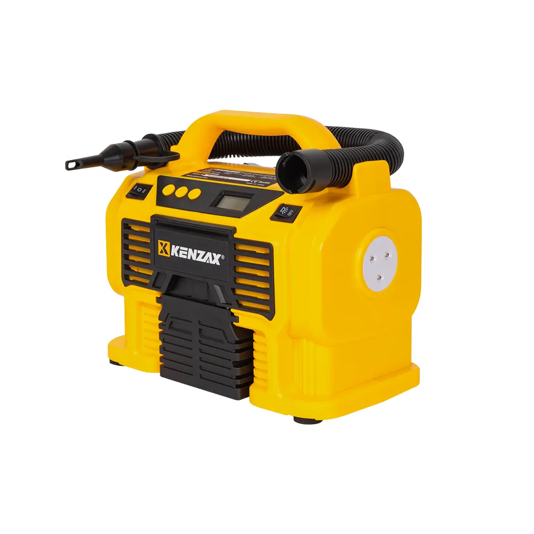 کمپرسور باد فندکی و برق شهری چهار کاره دیجیتال 100 وات AC-DC